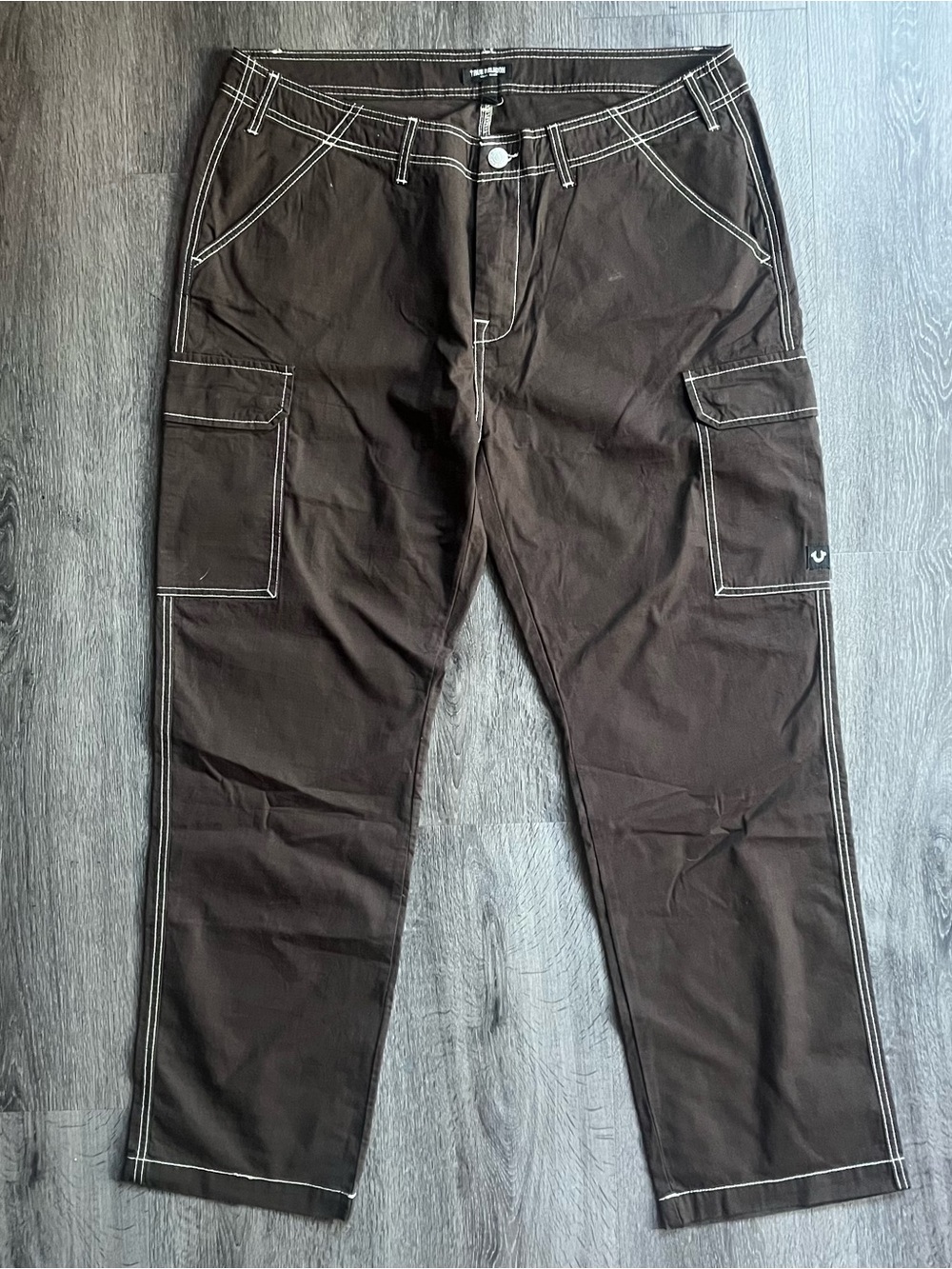 ★ True Religion Brown Ripstop Cargo Pants ★